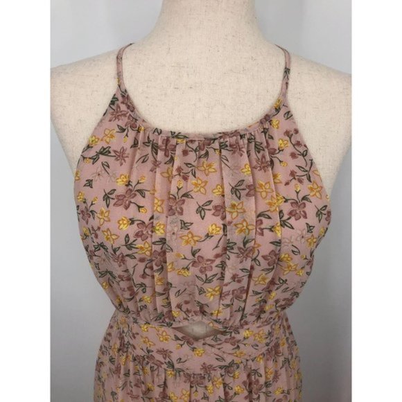 SOLD! BCBGeneration Floral Asymmetrical Midi Dress 6 - Picture 6 of 14